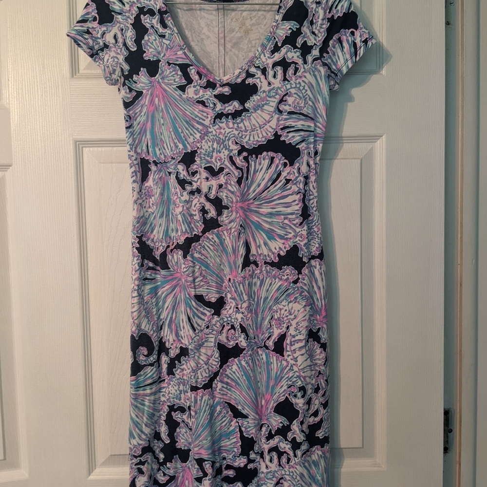Lilly Pulitzer Seahorse Seashell Dtess